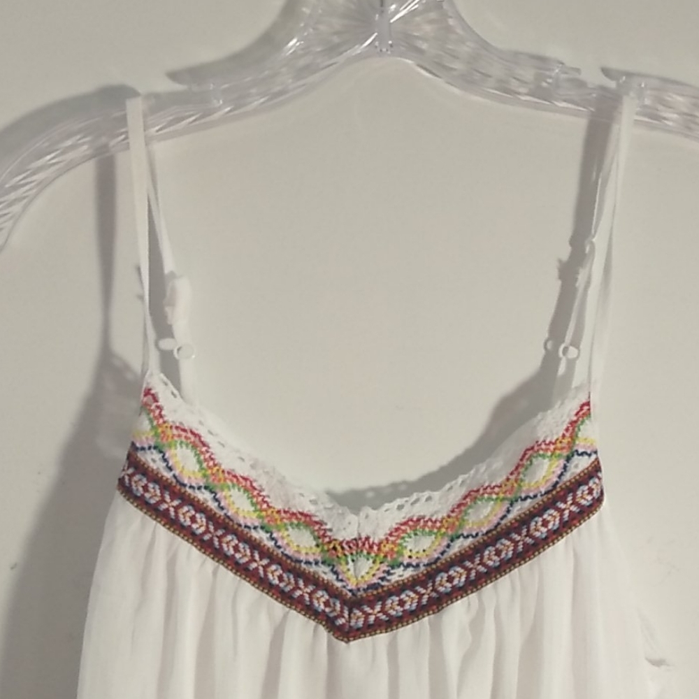 NWT New line Bohemian  white sheath dress